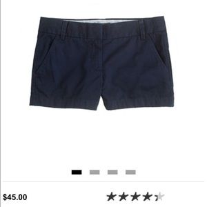J. Crew navy chino shorts